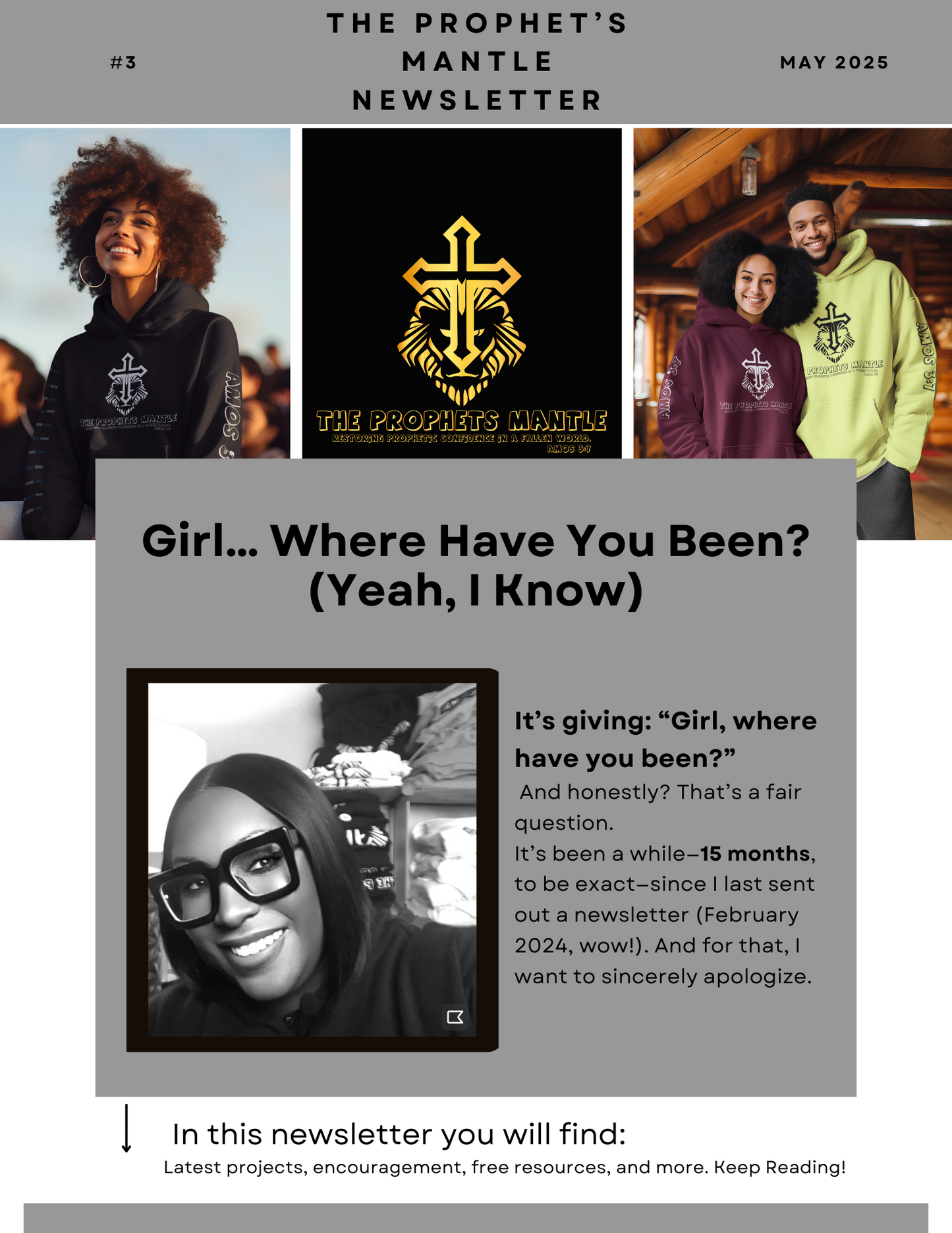 May 2025 The Prophet's Mantle LLC Newsletter