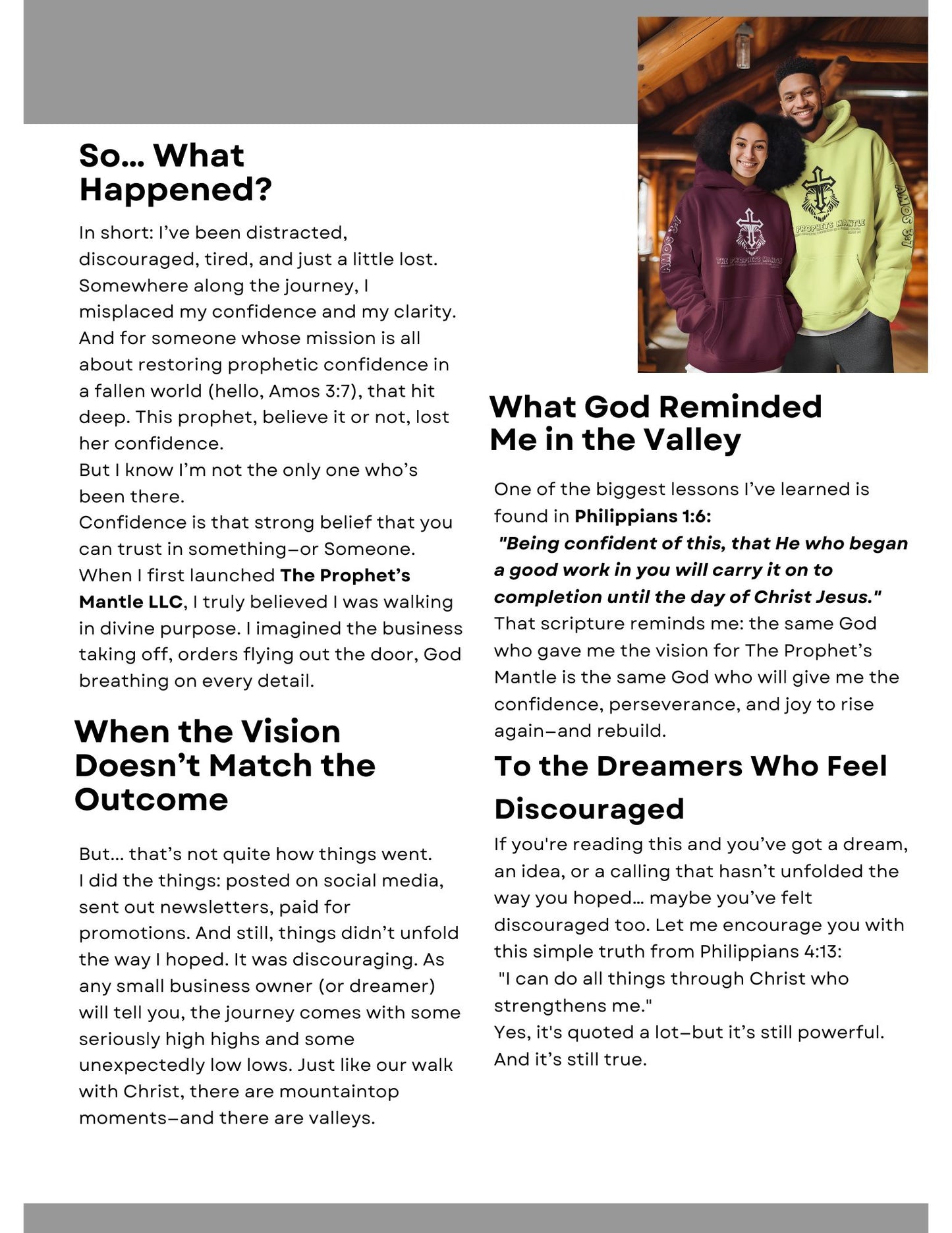 May 2025 The Prophet's Mantle LLC Newsletter