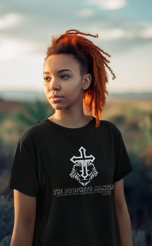 Black Short Sleeve Shirt with White Logo